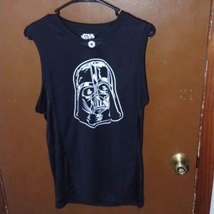 Star Wars Darth Vader #77 Tank Shirt Sleeveless Mad Engine Size Large Black